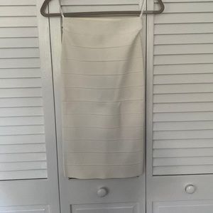 Bcbg white bandage skirt